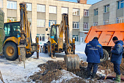Устранение порыва на стальном водопроводе d 100 mm по адресу ул. Севастопольская 6.