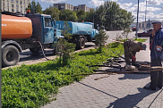 Устранение подпора на самотечном канализационном коллекторе по проспекту Сатпаева