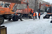 Устранение порыва водопровода d 150mm по адресу ул. Казахстан 31.